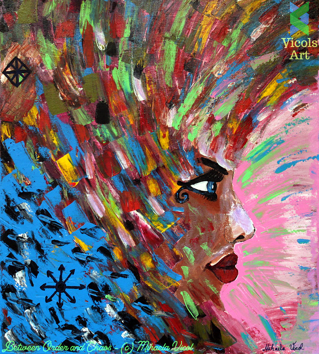 Between Order and Chaos - Acrylic Paint by Mihaela Vicol