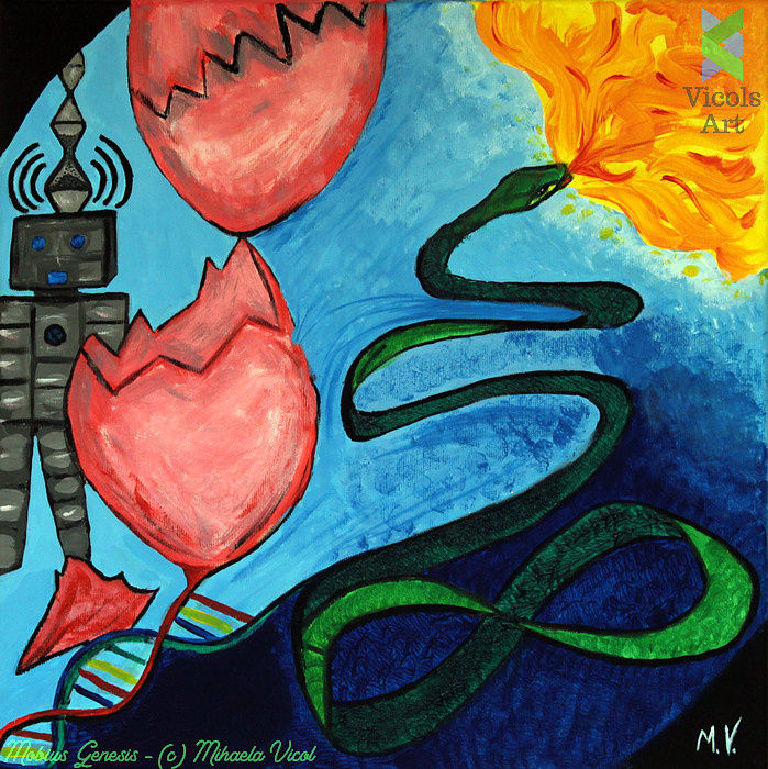 Mobius Genesis - Mihaela Vicol - Acrylic Paint