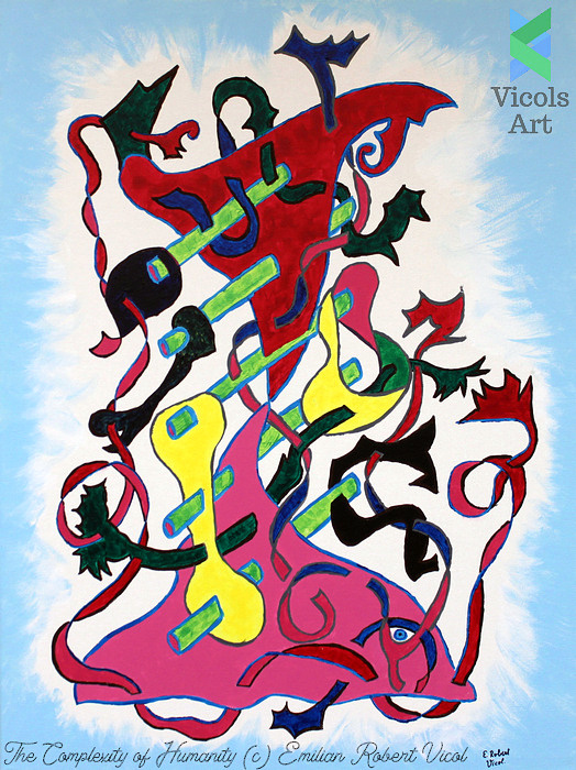 The Complexity of Humanity - Emilian Robert Vicol - Acrylic Paint