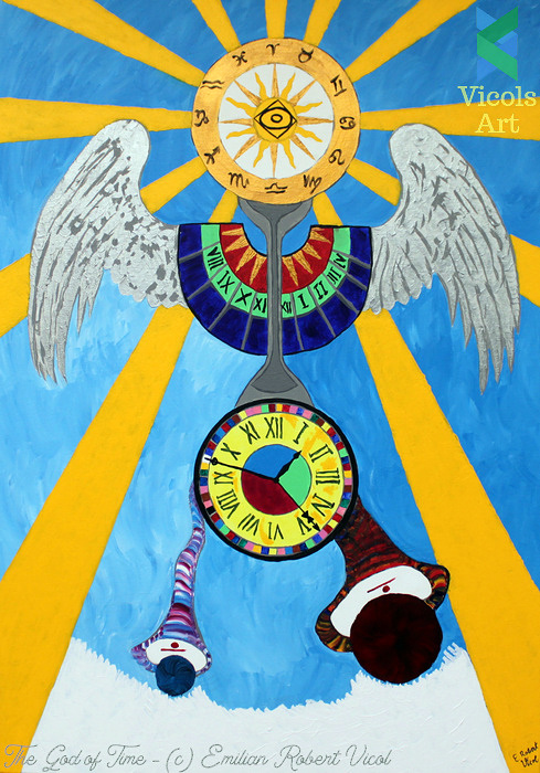 The God of Time - Emilian Robert Vicol - Acrylic Paint