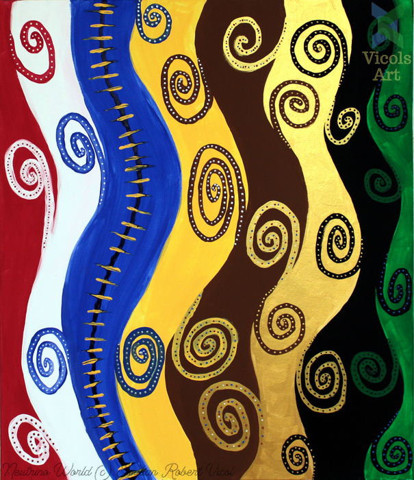 Neutrino World - Emilian Robert Vicol - Acrylic Painting