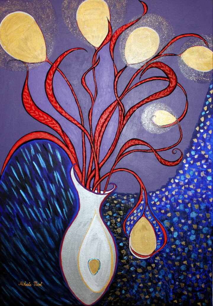 Threads-of-Life aka-Fate, Mihaela-Vicol, Acrylic-Painting-Abstract