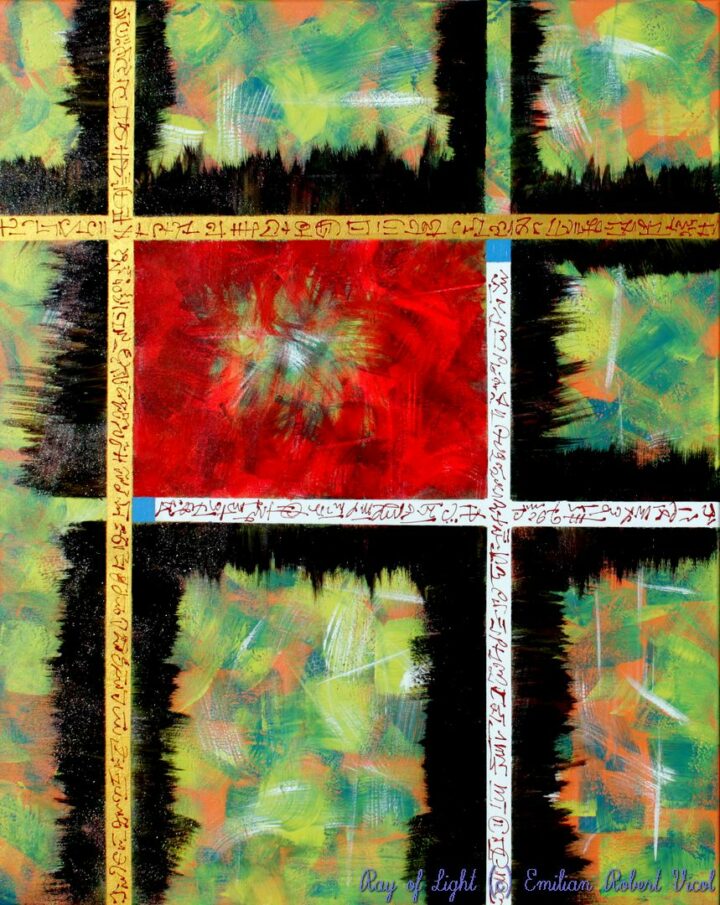 Ray of Light-Abstract Acrylic Paint by Emilian Robert Vicol