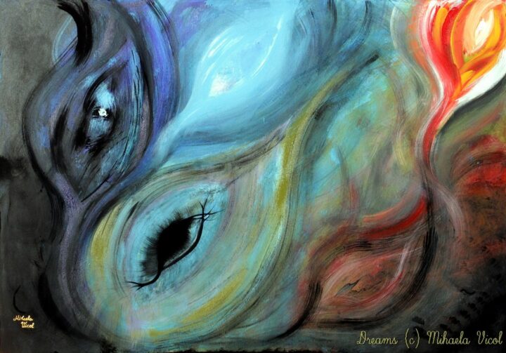 Dreams-Abstract Acrylic Paint by Mihaela Vicol