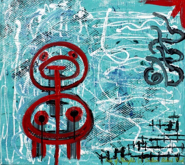 Fate of Thoughts-Abstract Acrylic Paint by Emilian Robert Vicol