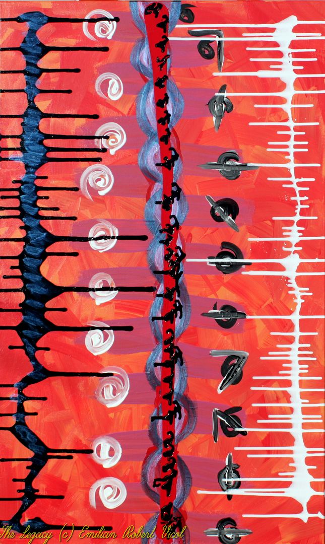 The Legacy - Abstract Acrylic Paint by Emilian Robert Vicol
