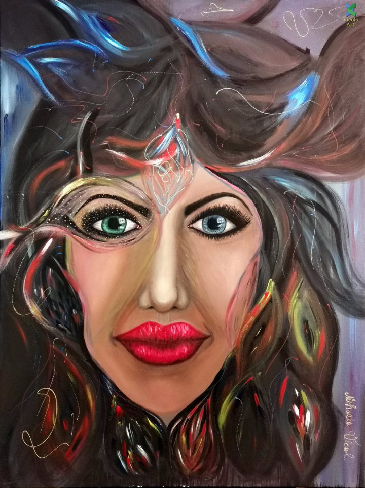 Forward (Inainte) - Acrylic Paint by Mihaela Vicol