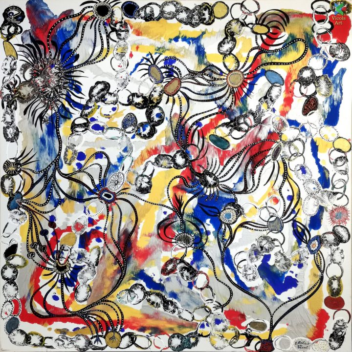 Layers of the Universe Abstract Acrylic Paint by Emilian Robert Vicol