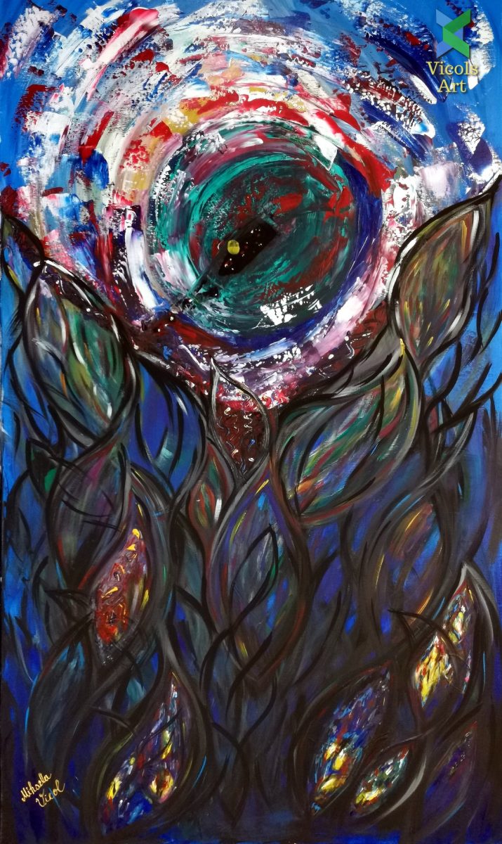 Making - Undoing  (Facere-Desfacere) Acrylic Paint by Mihaela Vicol