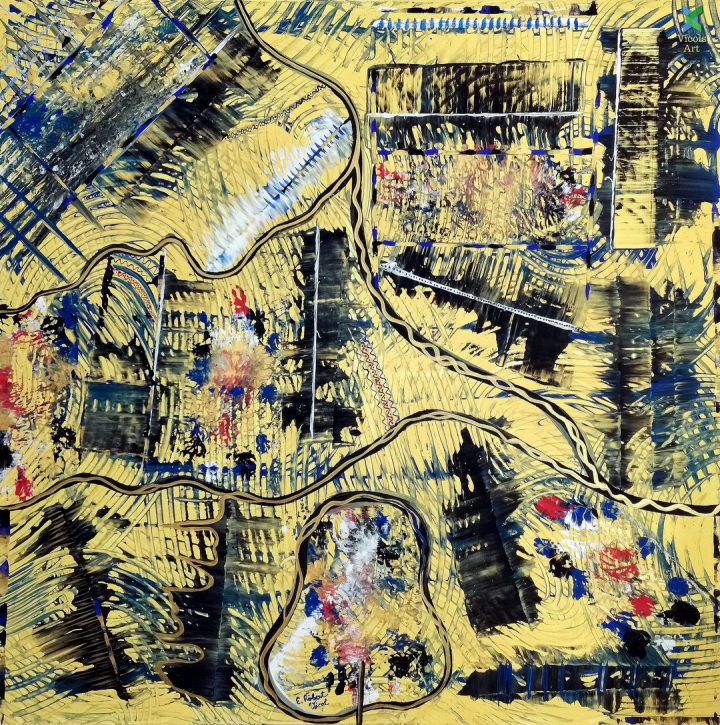 Nude Contrast Abstract Acrylic Paint by Emilian Robert Vicol